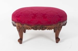 Antique Victorian Mahogany Footstool c.1900 | Ref. no. 06221 | Regent Antiques