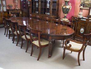 Antique 12ft 6" Edwardian Dining Table 12 Chairs C1900 | Ref. no. 06253a | Regent Antiques