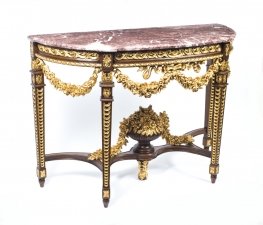 Stunning Rococo Half Moon Marble Top Console Table | Ref. no. 07159 | Regent Antiques