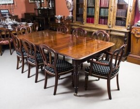 Antique Regency Mahogany Dining Table  8 Admiralty chairs | Ref. no. 07223b | Regent Antiques