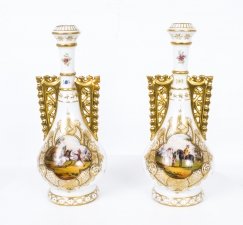 Antique  Pair Dresden Porcelain Vases c.1900 | Ref. no. 07293 | Regent Antiques