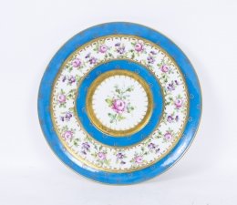 Antique Sevres Porcelain Celeste Bleu Plate c.1880 | Ref. no. 07383 | Regent Antiques