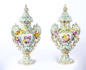 Antique Pair Meissen Porcelain Vases c.1810 | Ref. no. 07466e | Regent Antiques