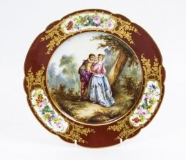 Antique Sevres Porcelain Plate Chateau Tuileries c1880 | Ref. no. 07664 | Regent Antiques