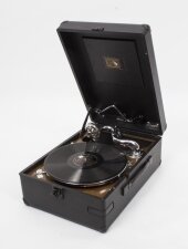 Vintage Portable HMV Gramophone Mod 102 | Ref. no. 07718 | Regent Antiques