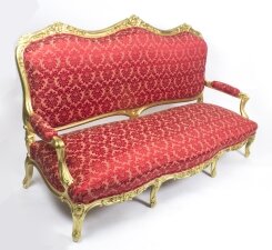 Antique French Giltwood Canape\