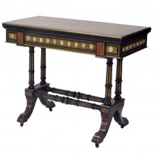 Antique Amboyna Card Table With Porcelain Plaques C1860 19th Century | Ref. no. A2259b | Regent Antiques