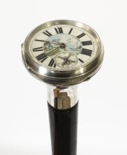 Antique Silver & Ebonised Watch Opera Walking Stick Thomas Peter Hewit 19th C | Ref. no. A2743 | Regent Antiques