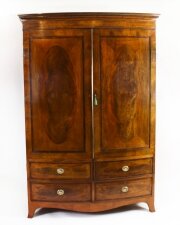 Antique English Victorian Bowfront Wardrobe 19th Century | Ref. no. A2746 | Regent Antiques