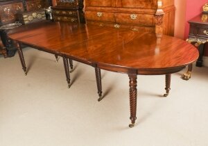 Antique 10ft Regency Concertina Action Dining Table C1820 19th C | Ref. no. A2835 | Regent Antiques