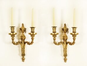 Antique Pair  Regency Revival Ormolu Wall Lights Appliques Mid 19th C | Ref. no. A3070a | Regent Antiques