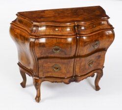 Antique Italian Venetian Walnut Bombe Commode Chest Mid 20th Century | Ref. no. A3268 | Regent Antiques