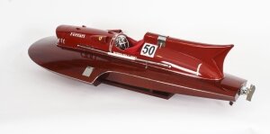 Vintage Model of a Ferrari Arno XI Hydroplane 1954  37" Long  20th C | Ref. no. A3465 | Regent Antiques