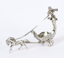 Antique Italian Silver Cherub Chariot Salt Circa 1900 | Ref. no. A3470 | Regent Antiques