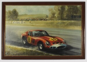 Vintage Oil Painting of Ferrari 250 GTO by Dion Pears 20th C | Ref. no. A3558 | Regent Antiques