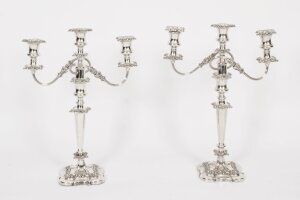 Antique Pair Three Light Candelabra by Stevenson & Law  Circa 1920 | Ref. no. A3875 | Regent Antiques