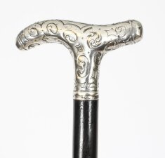 Antique Walking Cane Stick  Silver Handle  19th C | Ref. no. A3886x | Regent Antiques