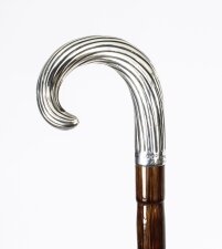 Antique Sterling Silver Walking Cane Stick Brigg of London 1889 19th C | Ref. no. A3927a | Regent Antiques