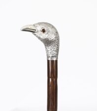 Antique Walking Stick Cane Silver Duck Head Handle Ben Cox of London 1897 | Ref. no. A3928 | Regent Antiques