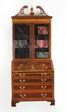 Antique English  Flame  Mahogany Bureau Bookcase 19th Century | Ref. no. A3952 | Regent Antiques