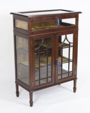 Antique Edwardian Inlaid Glass Display Cabinet Table Circa 1900 | Ref. no. A3954 | Regent Antiques