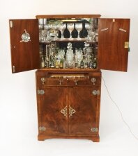 Antique English Ormolu Mounted Burr Walnut Cocktail Cabinet  Circa 1920 | Ref. no. A3978 | Regent Antiques