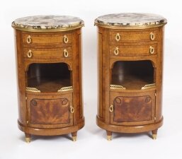 Antique Pair French Louis Revival Burr Walnut Bedside Cabinets  19th C | Ref. no. A4004 | Regent Antiques