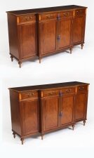 Vintage Pair Flame Mahogany Sideboards by William Tillman 20th C | Ref. no. A4062a | Regent Antiques