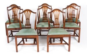 Vintage Set  8 Shield Back Dining Chairs  by William Tillman  20th C | Ref. no. A4102b | Regent Antiques