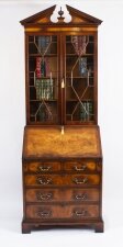 Vintage English Flame Mahogany Bureau Bookcase 20th C | Ref. no. A4109 | Regent Antiques