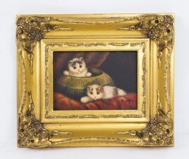 Oil Painting of Kittens Giltwood Frame | Ref. no. P0507 | Regent Antiques