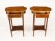 Vintage Pair Burr Walnut Occasional Side Tables | Ref. no. 02207 | Regent Antiques