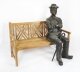 Vintage Lifesize Bronze Sculpture of Seated Charlie Chaplin 20th Century | Ref. no. 09258x | Regent Antiques