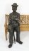 Vintage Lifesize Bronze Sculpture of Seated Charlie Chaplin 20th Century | Ref. no. 09258x | Regent Antiques