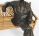 Vintage Life Size Bronze of Albert Einstein on a Garden Bench 20th C | Ref. no. A1160x | Regent Antiques