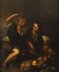 Antique Oil Painting Grape and Melon Eaters After Bartolome\