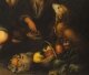 Antique Oil Painting Grape and Melon Eaters After Bartolome\