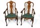 Antique Pair Dutch Marquetry Walnut High Back Armchairs Late 18th C | Ref. no. A3758 | Regent Antiques