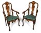 Antique Pair Dutch Marquetry Walnut High Back Armchairs Late 18th C | Ref. no. A3758 | Regent Antiques