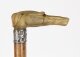 Antique Walking Stick Cane with Carved Greyhound Handle 1874 19th C  89cm/35inch | Ref. no. A3817 | Regent Antiques