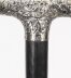 Antique English Silver  & Ebonized Walking Stick Cane Circa 1880 | Ref. no. A3887b | Regent Antiques