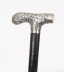 Antique English Silver  & Ebonized Walking Stick Cane Circa 1880 88cmx34.5inch | Ref. no. A3887b | Regent Antiques