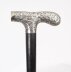 Antique English Silver  & Ebonized Walking Stick Cane Circa 1880 88cmx34.5inch | Ref. no. A3887b | Regent Antiques