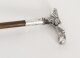 Antique English Silver Plated Malacca Walking Stick Cane 19th C 84cm/33inches | Ref. no. A3889c | Regent Antiques