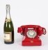 Vintage Red Perspex Bakelite 330 Telephone 1950s Md 20th C | Ref. no. A3900 | Regent Antiques