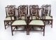 Vintage Twin Pillar Mahogany Dining Table & 10 Chippendale Dining Chairs 20th C | Ref. no. A3992a | Regent Antiques