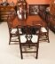 Vintage Twin Pillar Mahogany Dining Table & 10 Chippendale Dining Chairs 20th C | Ref. no. A3992a | Regent Antiques