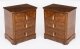 Bespoke Pair of Burr Walnut Bedside Chests Cabinets  Made To Order | Ref. no. A3999 | Regent Antiques