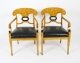 Antique Swedish Biedermeier Birchwood Pair  Arm chairs & Pair Side Chairs C1900 | Ref. no. A4010 | Regent Antiques