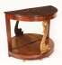 Antique Pair Italian Flame Mahogany Giltwood Dolphin Console Tables 19th C | Ref. no. A4017 | Regent Antiques